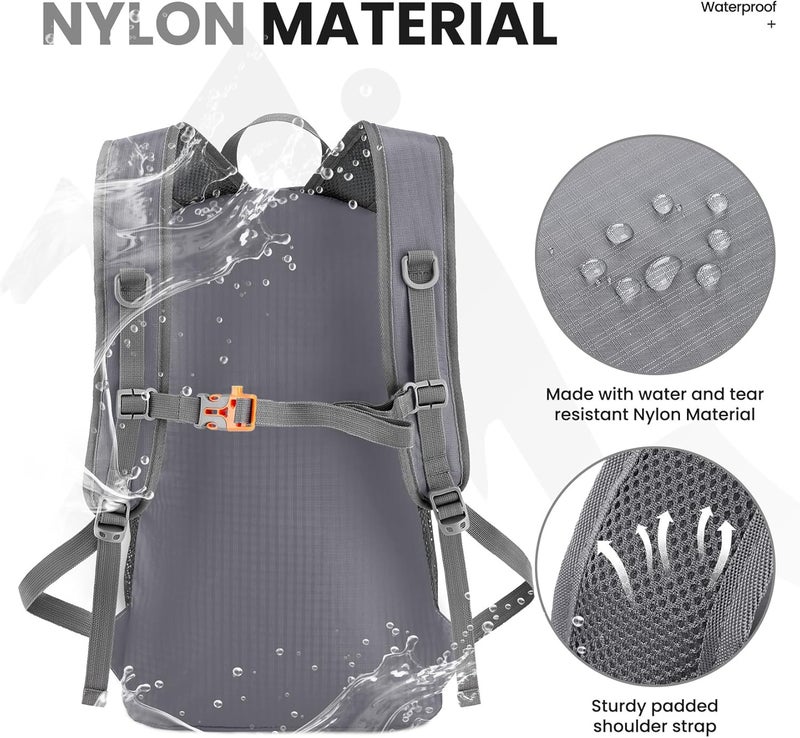 Venture Pal 35L Ultralight Lightweight Packable Foldable Travel Camping Hiking Outdoor Sports Backpack Daypack - Image 4